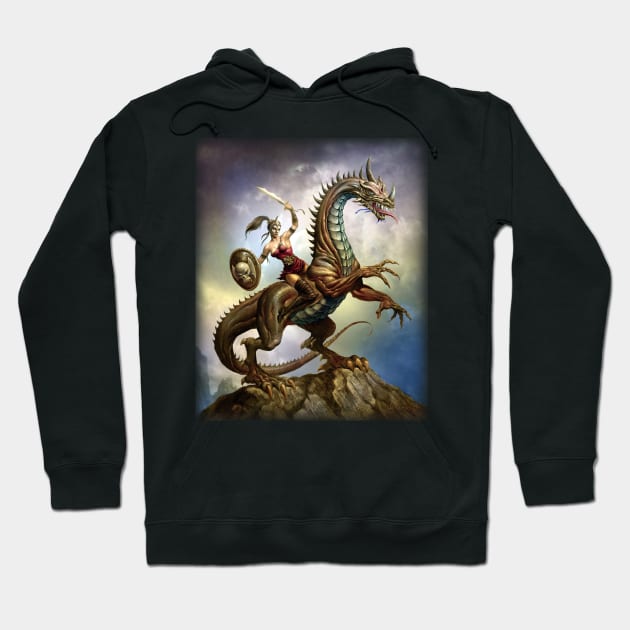 Dragon Rider Hoodie by Paul_Abrams